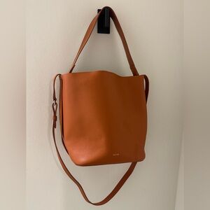 REISS hudson leather shoulder bag